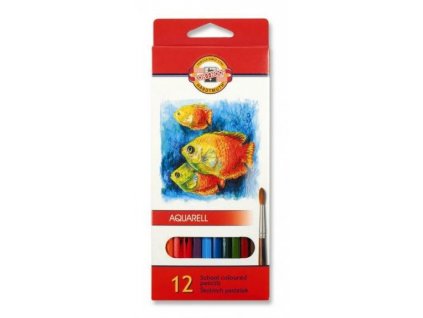 Koh-i-noor, mondeluz školní akvarelové pastelové tužky 3716 12 ks v sadě