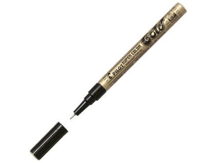 Pilot, Popisovače Super Color, 0.5, (EF) extra tenký (Barva zlatá)