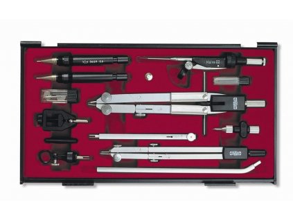 Koh-i-noor, souprava 9452, kružítko + rýsovadla