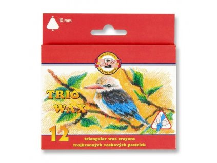 Koh-i-noor, 12 ks trojhranné školní voskovky, 8272