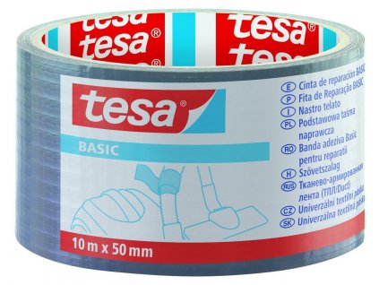 TESA, stříbrná univerzální lepicí opravná páska, 10m x 50 mm