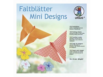 PAPÍR NA ORIGAMI MINI DESIGN-15X15CM-120 LISTŮ
