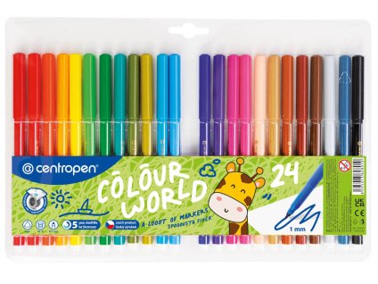 Popisovače Centropen 7550/24 - sada 24 ks