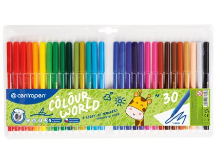 Popisovače Centropen 7550/30 - sada 30 ks