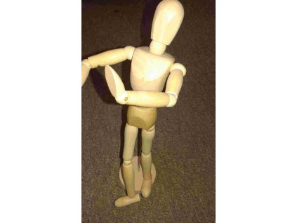 Lukas, dřevěná figurka, muž