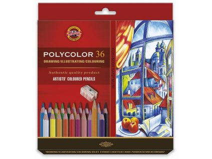 Koh-i-noor, umělecké pastelky POLYCOLOR 36,  36 ks