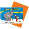 kreslicí karton A4, barevná čtvrtka, 180g/m, 50 listů