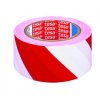 TESA, značkovací páska pro trvalé značení, 33 m x 50 mm, PVC, červeno-bílá
