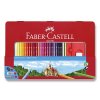 Pastelky Faber-Castell, šestihranné v plechové krabičce, 48 barev + příslušenství