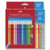 Pastelky Faber-Castell Grip 2001, trojhranné, 18 barev + 4 barvy + 2 grafitové tužky