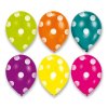 Nafukovací balónky Dots 6 ks, mix barev