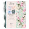 Kroužkový blok Pigna Nature Flowers A4, čtverečkovaný, 135 listů, mix motivů