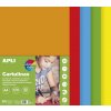 APLI barevný papír, A4, 170 g, mix sytých barev - 50 ks