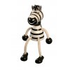 458 zebra sedaci drevena figurka