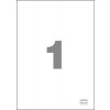 Spoko samolepicí etikety, 210 x 297 mm, papír/A4, bílé