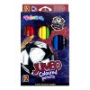 Colorino pastelky trojhranné JUMBO - Fotbal, 12 barev