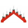 HOMESTYLING Vánoční dekorace 7 svíček LED červená KO-AX8000070
