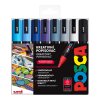 Posca sada popisovačů PC-5M, WINTER, 1,8 - 2,5 mm, mix chladných tónů (8 ks)