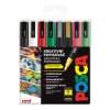 Posca sada popisovačů PC-3M, CHRISTMAS, 0,9 - 1,3 mm, mix vánočních barev (8 ks)