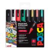 Posca sada popisovačů PC-5M, CHRISTMAS, 1,8 - 2,5 mm, mix vánočních barev (8 ks)