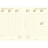 Filofax, Kalendář 2026 A5, týden/2 strany, sloup, krémová, 5 jazyků