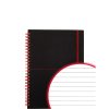Oxford, Zápisník Black n´ Red Movebook, 70 listů, linkovaný, černá (Velikost A4)