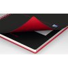 Oxford, Zápisník Black n´ Red Movebook, 70 listů, čtverečkovaný, černá (Velikost A4)