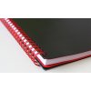 Oxford, Zápisník Black n´ Red Movebook, 70 listů, čtverečkovaný, černá (Velikost A4)