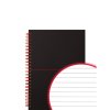 Oxford, Zápisník Black n´ Red Notebook, 70 listů, linkovaný, černá (Velikost A4)
