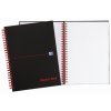 Oxford, Zápisník Black n´ Red Notebook, 70 listů, linkovaný, černá (Velikost A4)