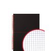 Oxford, Zápisník Black n´ Red Notebook, 70 listů, čtverečkovaný, černá (Velikost A4)