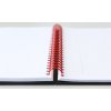 Oxford, Zápisník Black n´ Red Notebook, 70 listů, čtverečkovaný, černá (Velikost A4)