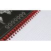 Oxford, Zápisník Black n´ Red Notebook, 70 listů, čtverečkovaný, černá (Velikost A4)