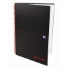 Oxford, Zápisník Black n´ Red Notebook, 70 listů, čtverečkovaný, černá (Velikost A4)