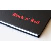 Oxford, Zápisník Black n´ Red Notebook, 70 listů, čtverečkovaný, černá (Velikost A4)