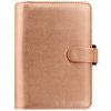Filofax, Diář Saffiano Metallic, osobní (Barva rose gold)