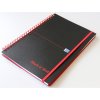 Oxford, Zápisník Black n´ Red Movebook, 70 listů, linkovaný, černá (Velikost A4)