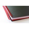 Oxford, Zápisník Black n´ Red Movebook, 70 listů, linkovaný, černá (Velikost A4)