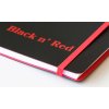 Oxford, Zápisník Black n´ Red Movebook, 70 listů, čtverečkovaný, černá (Velikost A4)