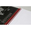 Oxford, Zápisník Black n´ Red Notebook, 70 listů, linkovaný, černá (Velikost A4)