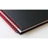 Oxford, Zápisník Black n´ Red Notebook, 70 listů, linkovaný, černá (Velikost A4)