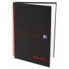 Oxford, Zápisník Black n´ Red Notebook, 70 listů, čtverečkovaný, černá (Velikost A4)