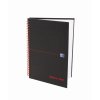 Oxford, Zápisník Black n´ Red Notebook, 70 listů, čtverečkovaný, černá (Velikost A4)