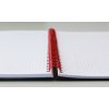 Oxford, Zápisník Black n´ Red Notebook, 70 listů, čtverečkovaný, černá (Velikost A4)