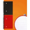 Oxford, Zápisník International Activebook, 80 listů, linkovaný, oranžová (Velikost A4+)