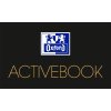 Oxford, Zápisník International Activebook, 80 listů, čtverečkovaný, šedá (Velikost A4+)