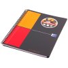 Oxford, Zápisník International Activebook, 80 listů, čtverečkovaný, šedá (Velikost A4+)