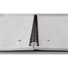Oxford, Zápisník International Notebook, 80 listů, čtverečkovaný, šedá (Velikost A4+)