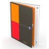 Oxford, Zápisník International Notebook, 80 listů, čtverečkovaný, šedá (Velikost A4+)