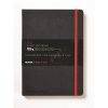 Oxford, Zápisník Black n´ Red Journal, 72 listů, linkovaný, pevné desky, černá (Velikost A6)